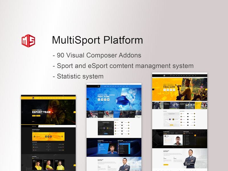 MSP - MultiSport & eSport WordPress plugin
