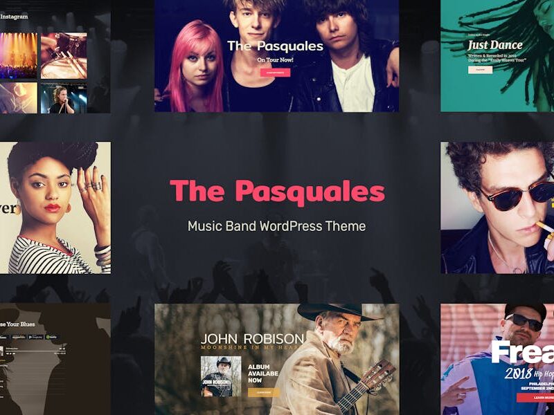 The Pasquales - Music Band, DJ and Artist WP Theme