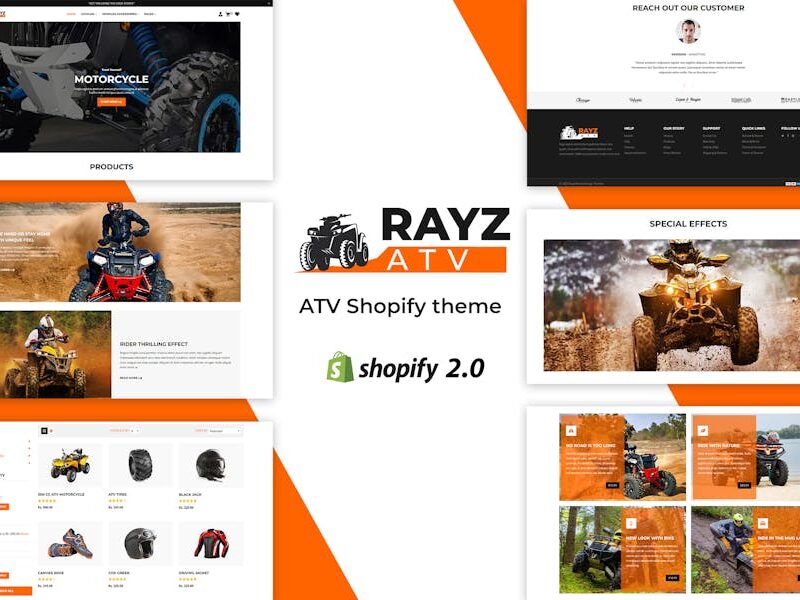 Rayz - Bike, Motor Sports Shopify Theme