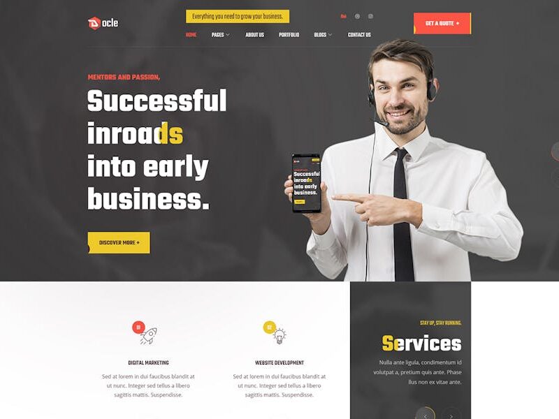Docle - Digital Agency Services WordPress Theme