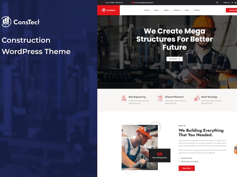 Constech - Construction WordPress Theme