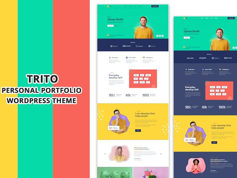 Trito - Personal Portfolio WordPress Theme