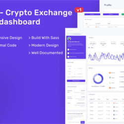 Tende – Cryptocurrency Exchange React Dashboard