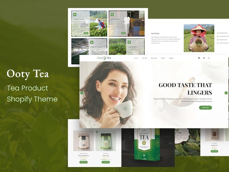 Ooty - Organic Tea Store Shopify Theme