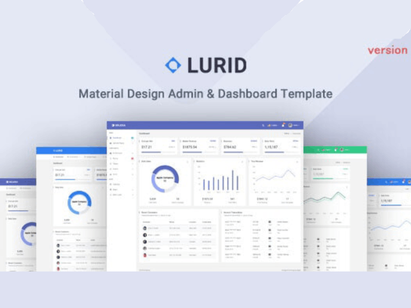 Bootstrap Admin & Dashboard UI Kit- Lurid