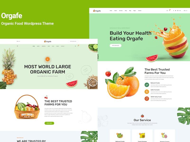 Orgafe - Organic Food WordPress Theme