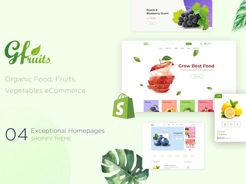 GFruits | Food eCommerce Shopify Theme