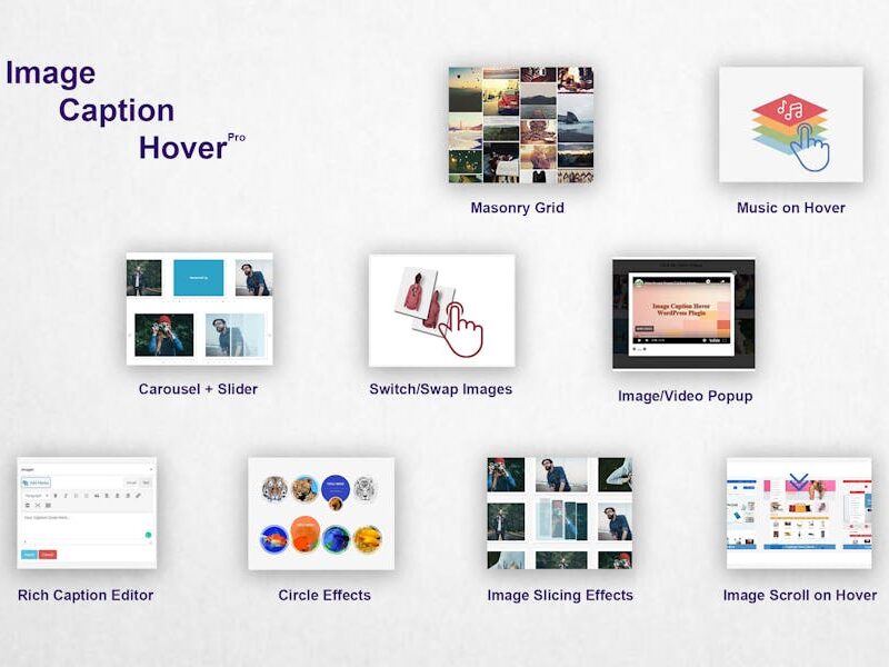 Image Caption Hover Pro