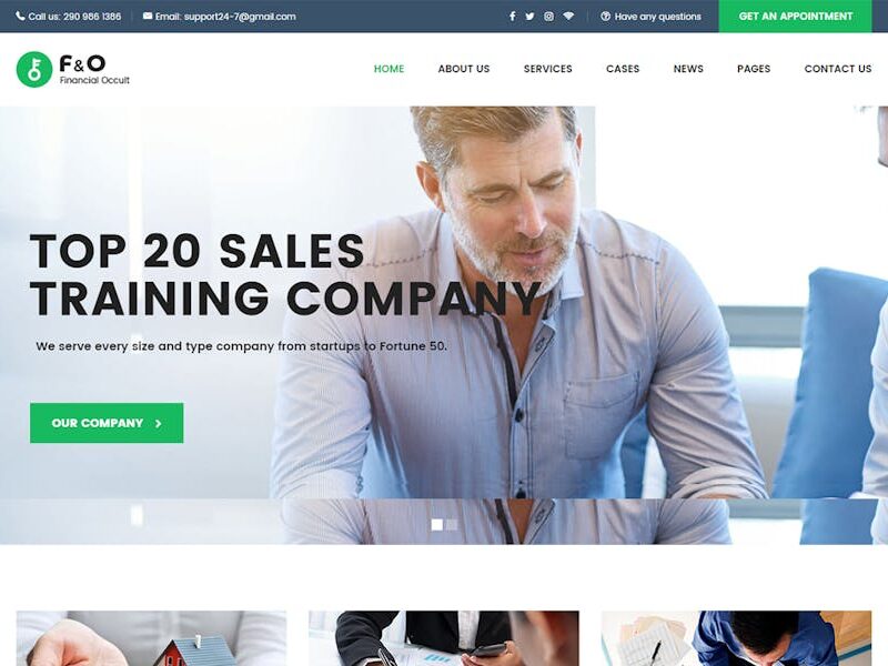 F&O - Consultant Finance WordPress Theme