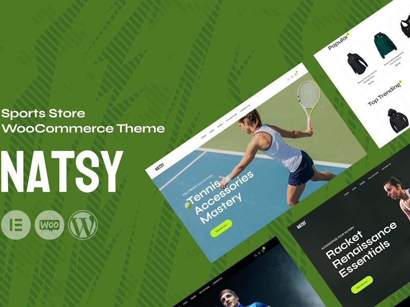 Natsy - Sports Store WooCommerce Theme