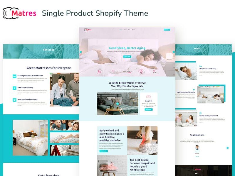 Matres - Responsive Single, OneProduct Shopify