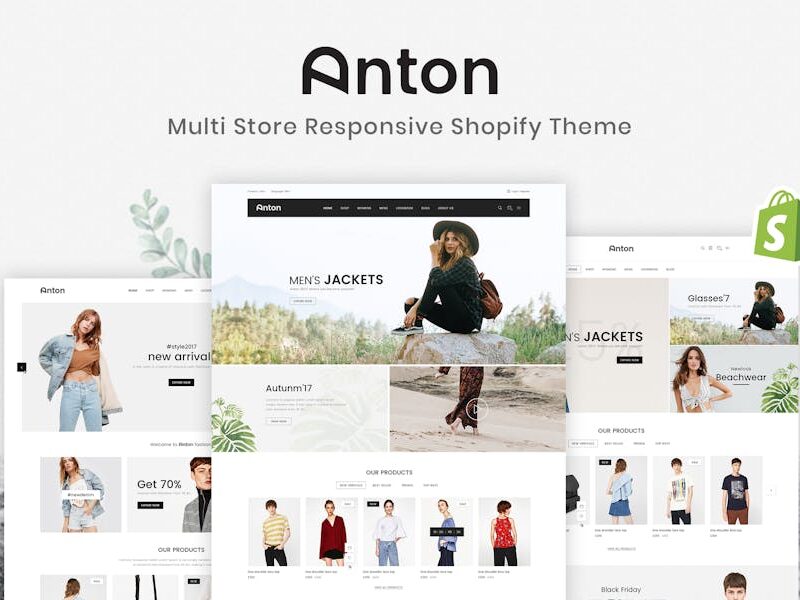 Anton - Multi Store Responsive Shopify Theme