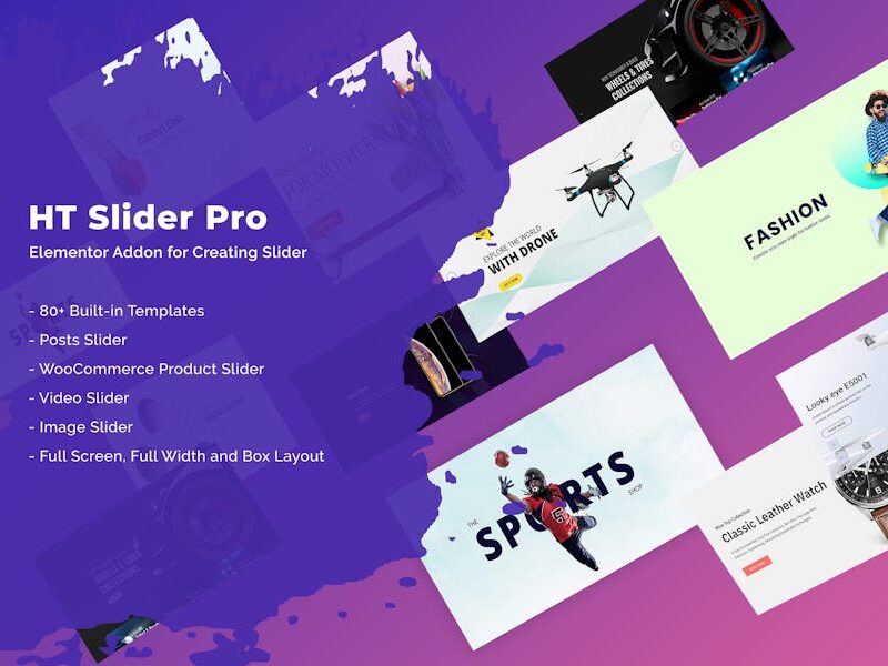 HT Slider Pro For Elementor