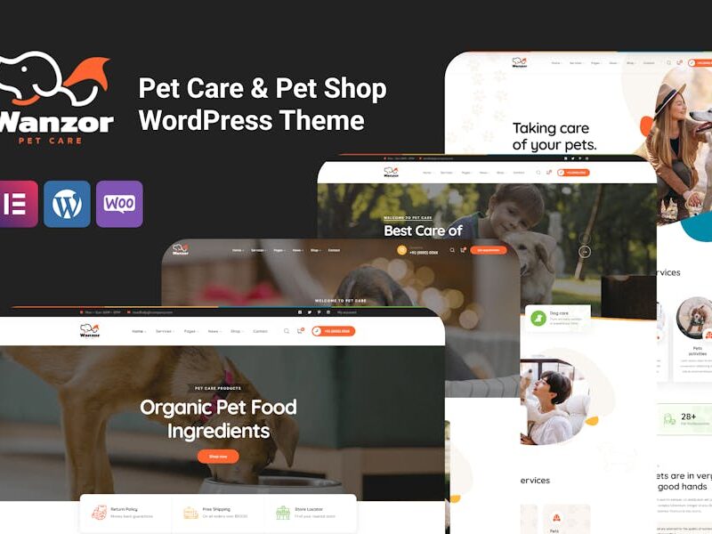 Wanzor - Pet WordPress Theme