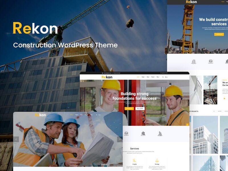 Rekon - Construction WordPress Theme