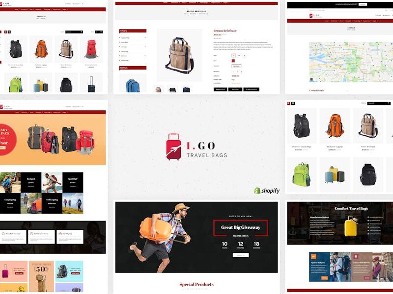 Igo | Travel Bags Shopify Theme
