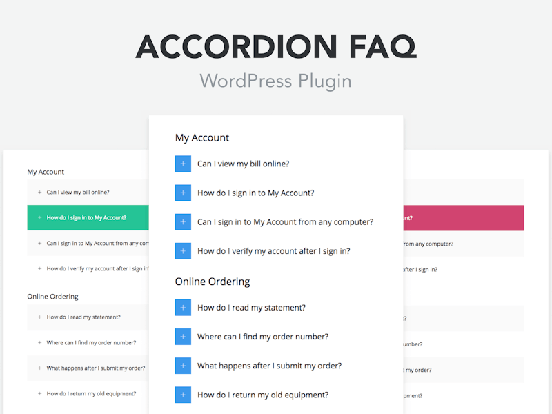Accordion FAQ WordPress Plugin