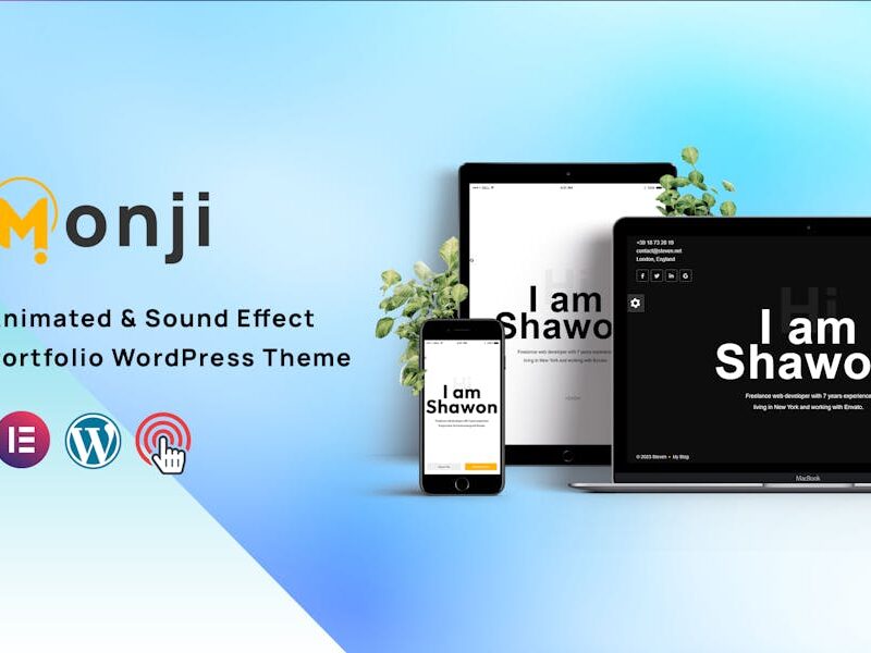 Monji - Personal Portfolio WordPress Theme