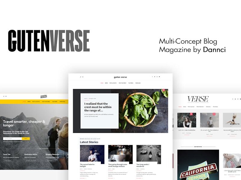GutenVerse - Magazine and Blog Theme