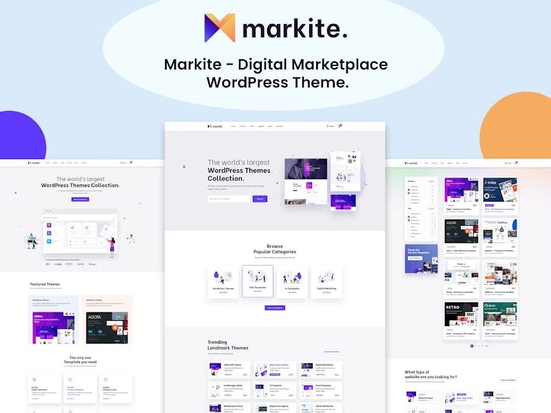 Markite - Digital Marketplace WordPress Theme