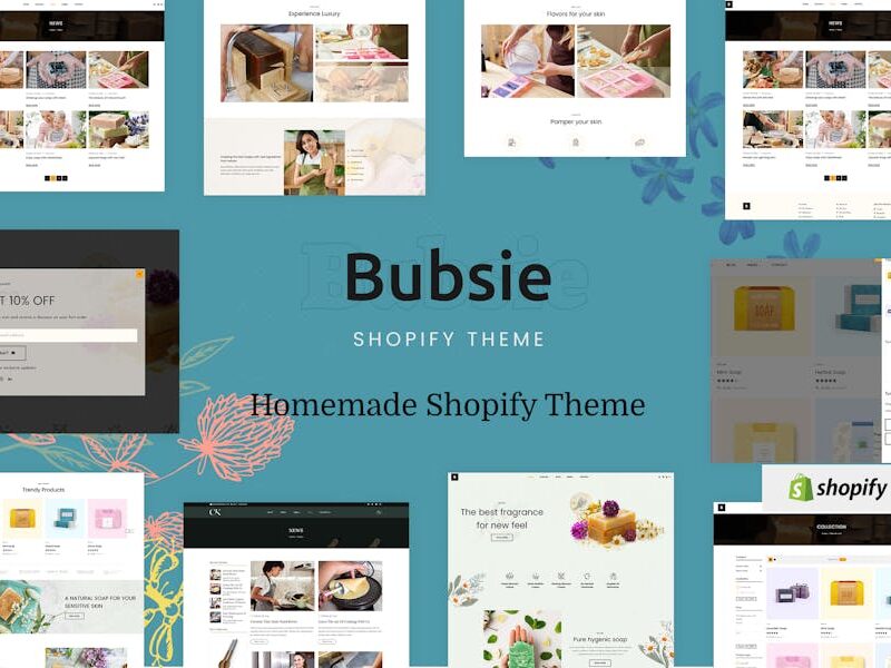 Bubsie - Handmade Shop, Cosmetics Shopify Theme
