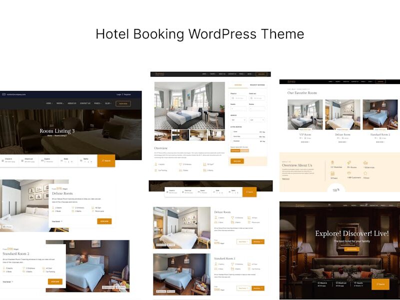 Hotel Booking WordPress Theme - Romancy