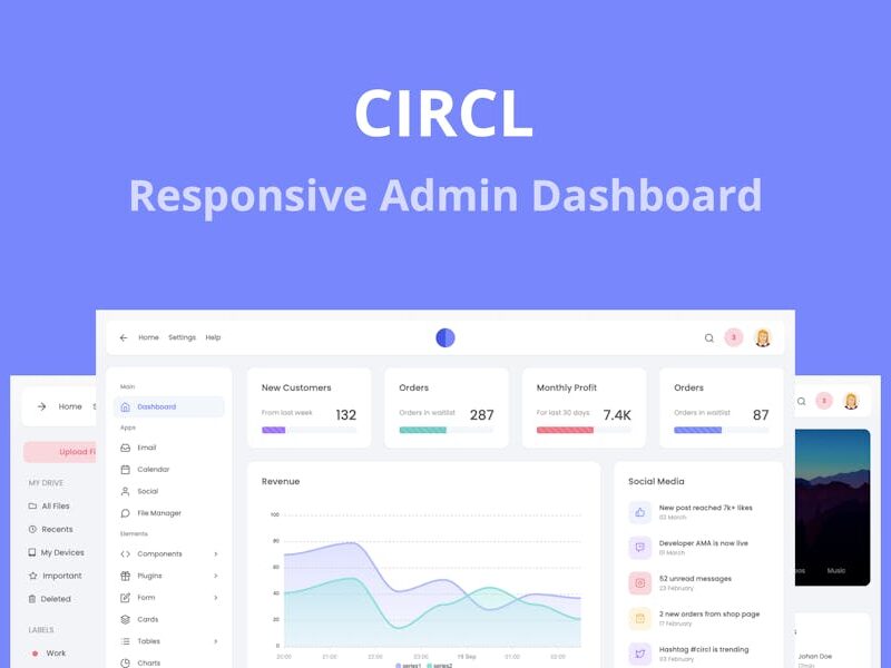 Circl - Responsive Admin Dashboard Template