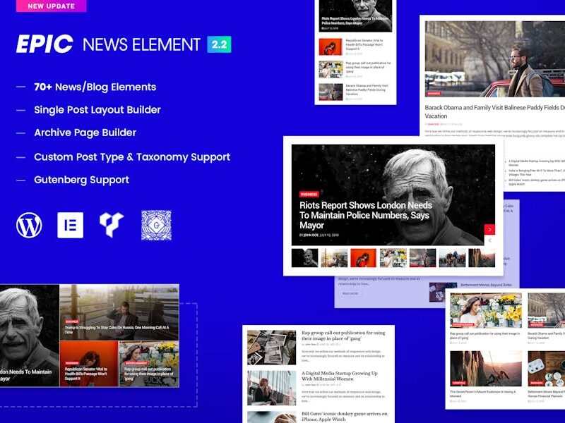 Epic News Elements - Elementor & WPBakery Add-ons