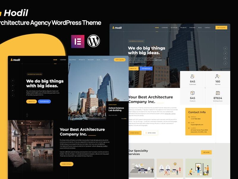 Hodil - Architecture  WordPress Theme