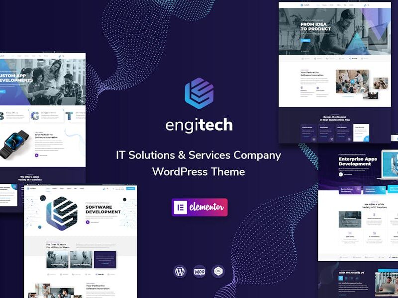 Engitech - IT Solutions & Services WordPress Theme
