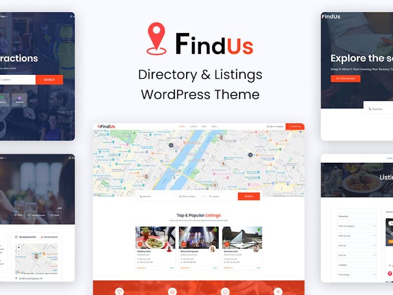 Findus - Directory Listing WordPress Theme