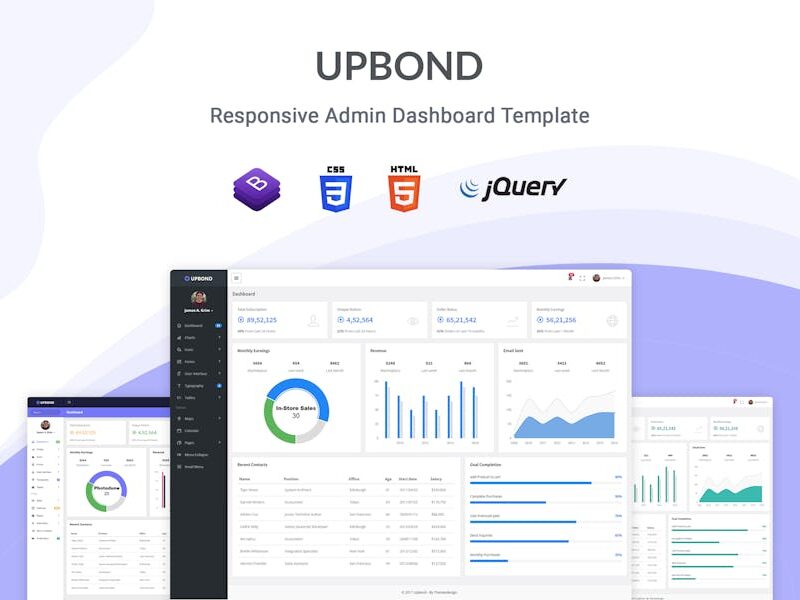 Upbond - Responsive Admin Dashboard Template