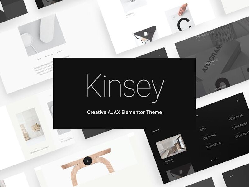 Kinsey – Creative AJAX Elementor Theme