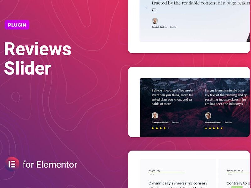 Reviews Slider for Elementor