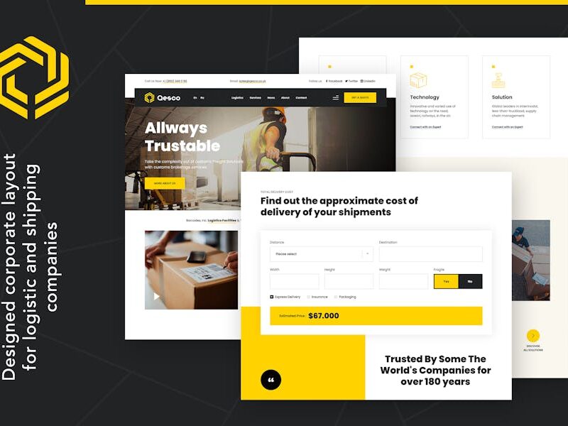 Qesco | Logistic Shipping Company WordPress Theme