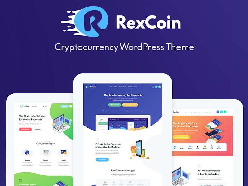 RexCoin - Cryptocurrency & Coin ICO WordPress