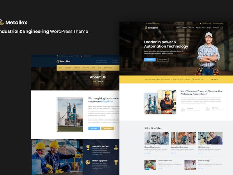 Metallex - Industrial And Engineering WordPress
