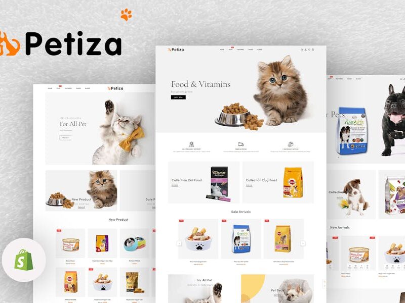 Petiza - Pets Food Shop Responsive Shopify Theme