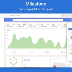 Milestone – Bootstrap 4 Admin Template