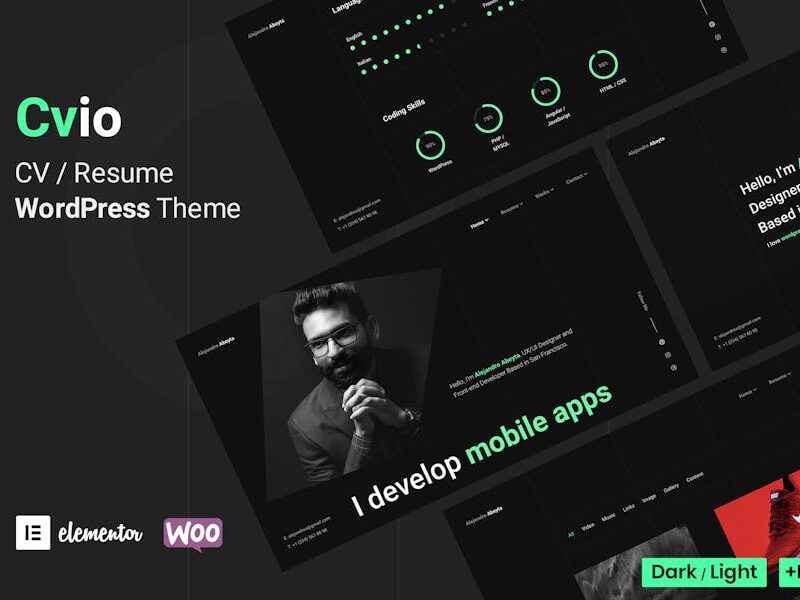 Cvio - Personal Portfolio WordPress Theme