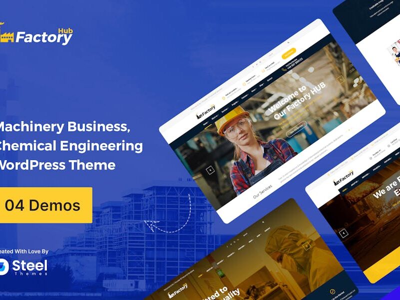 Factory HUB - Industrial Business WordPress Theme