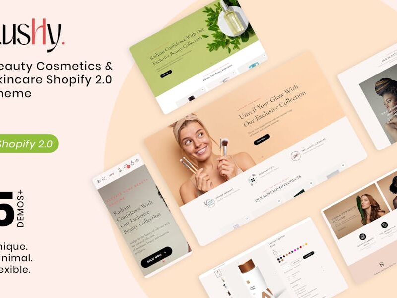 Lushy - Beauty Cosmetics & Skincare Shopify Theme