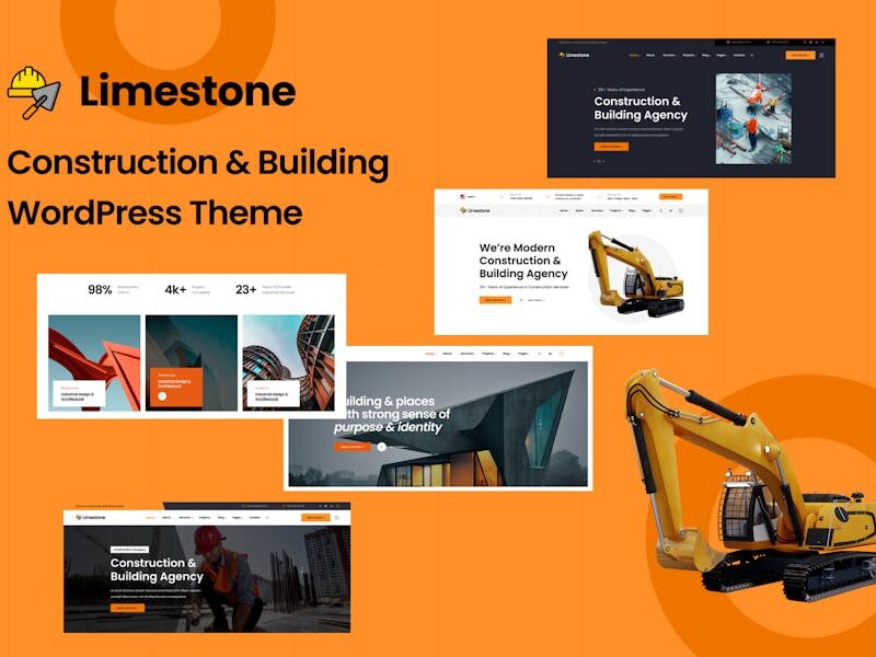 Limestone - Construction Building WordPress Theme