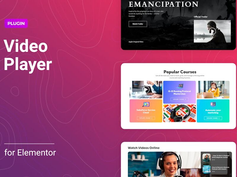 Flexible Video Player for Elementor