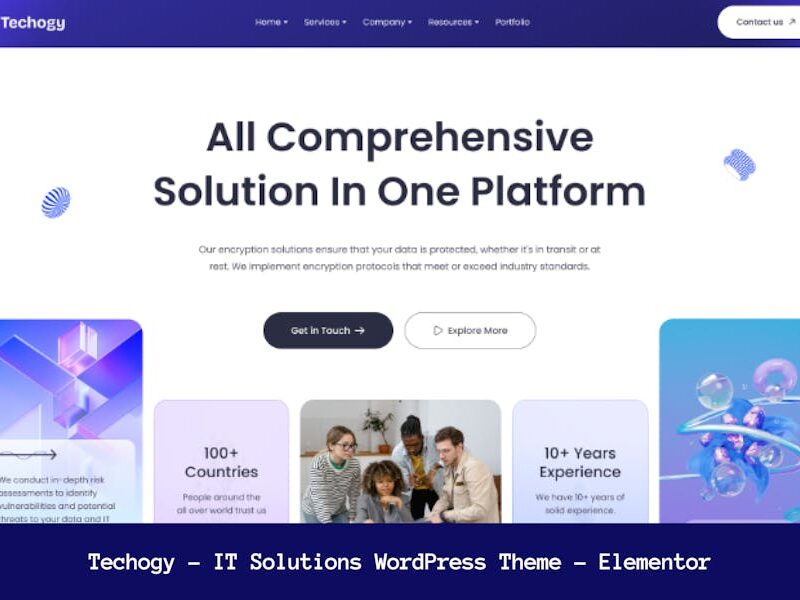 Techogy - IT Solutions WordPress Theme