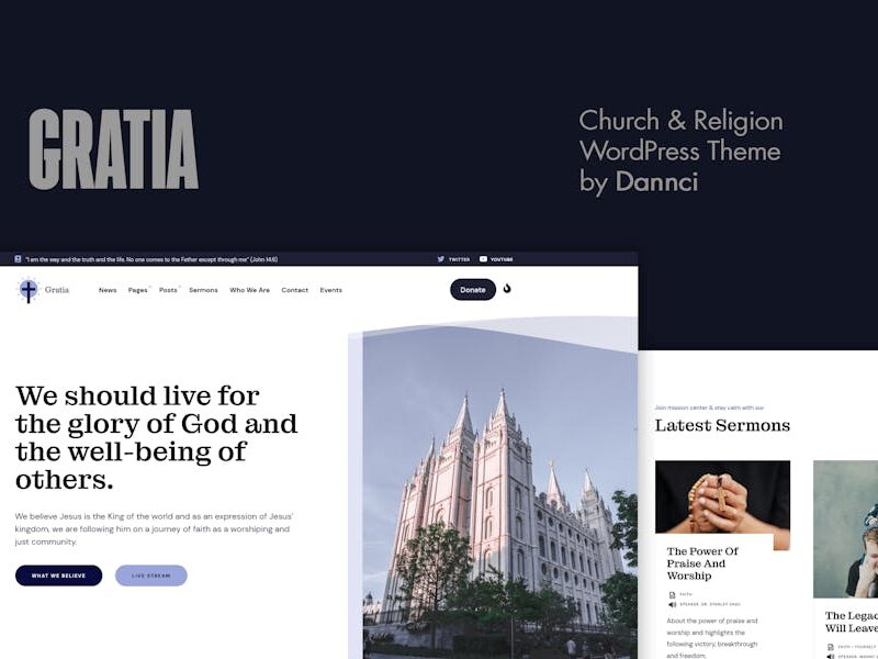Gratia - Church & Religion WordPress Theme