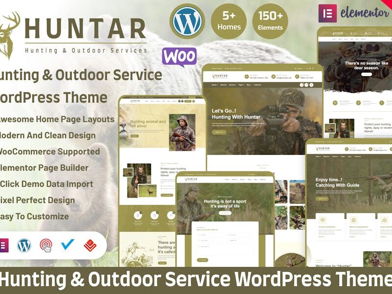 Huntar - Hunting & Outdoor WordPress Theme