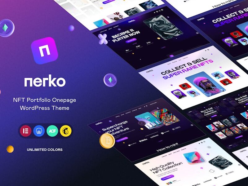 NFT Portfolio WordPress Theme