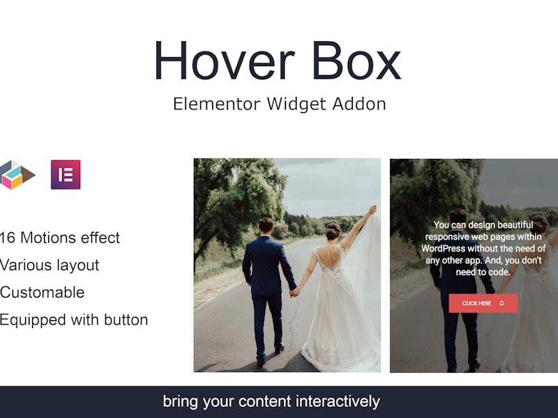 Hover Box Elementor Page Builder Addon