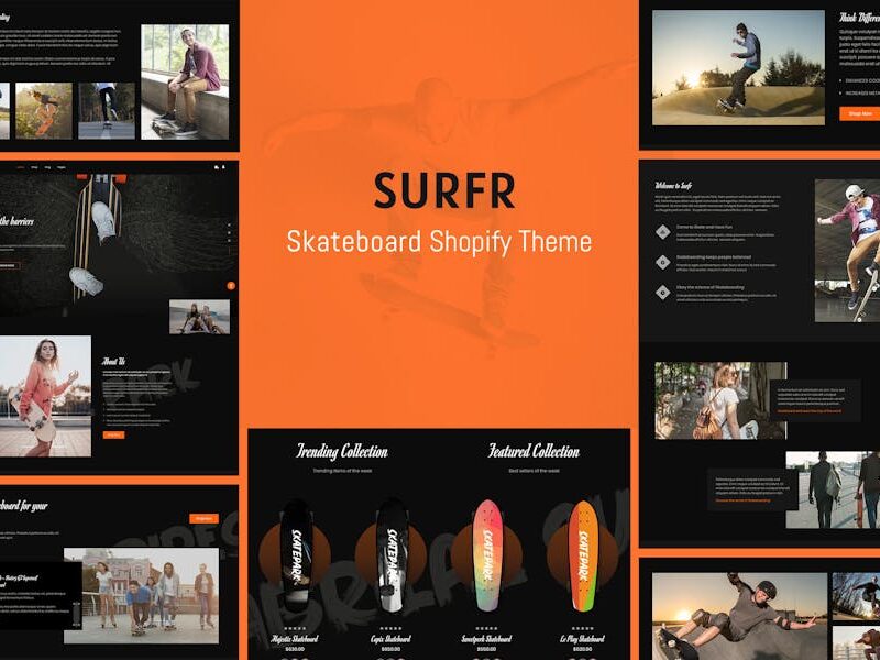 Surfr - Skateboard Single Product Shopify Theme